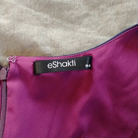 Eshakti ombre celestial stars surplice empire waist dress; Medium/8 - Picture 4 of 5